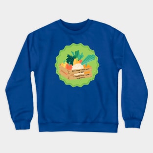 Talking Vegetables Crewneck Sweatshirt